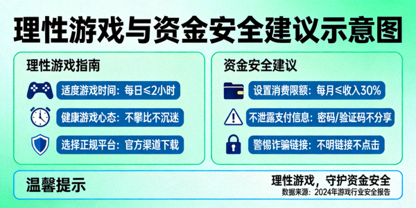 理性游戏与资金安全建议示意图
